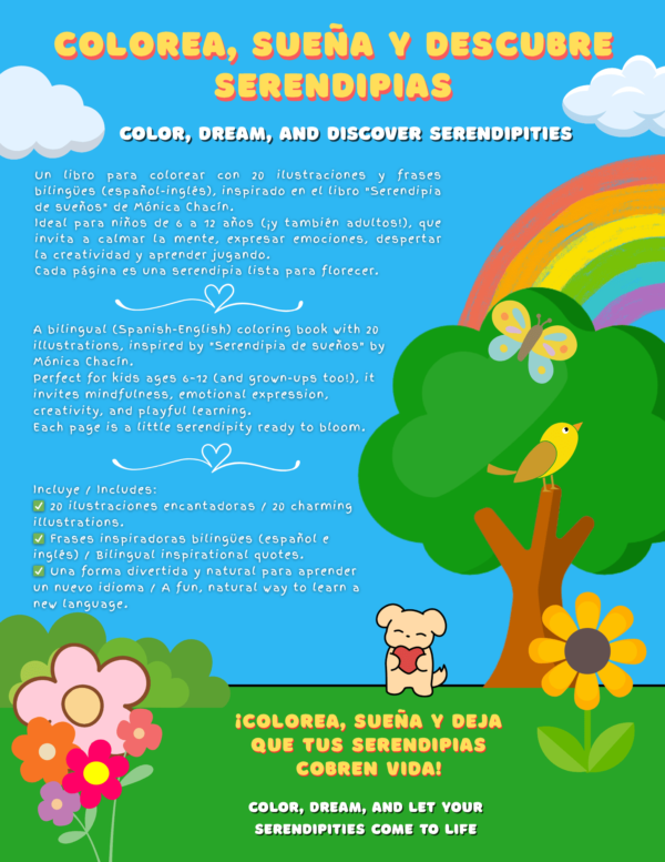 The Garden of Dreams - Bilingual coloring book for kids and adults - Image 10