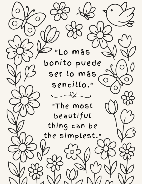 The Garden of Dreams - Bilingual coloring book for kids and adults - Image 5