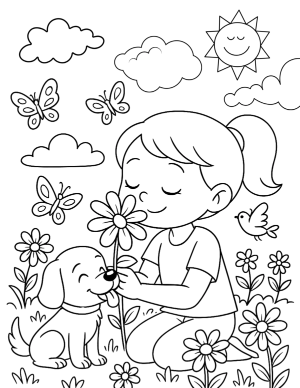 The Garden of Dreams - Bilingual coloring book for kids and adults - Image 6